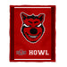 Arkansas State Red Wolves Vive La Fete Kids Game Day Red Plush Soft Minky Blanket 36 x 48 Mascot