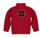 Arkansas State Red Wolves Vive La Fete Game Day Solid Black Quarter Zip Pullover Sleeves - Vive La Fête - Online Apparel Store