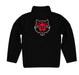 Arkansas State Red Wolves Vive La Fete Game Day Solid Black Quarter Zip Pullover Sleeves - Vive La Fête - Online Apparel Store