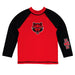 Arkansas State Red Wolves Vive La Fete Logo Red Black Long Sleeve Raglan Rashguard