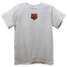Arkansas State Red Wolves Embroidered White Short Sleeve Boys Tee Shirt