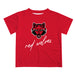 Arkansas State Red Wolves Vive La Fete Script V1 Red Short Sleeve Tee Shirt