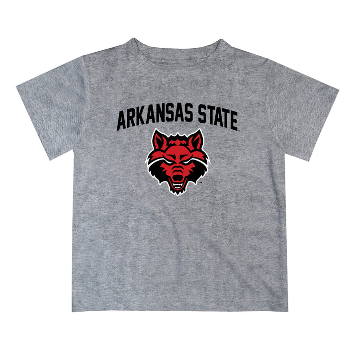 Arkansas State Red Wolves Vive La Fete Boys Game Day V2 Heather Gray Short Sleeve Tee Shirt