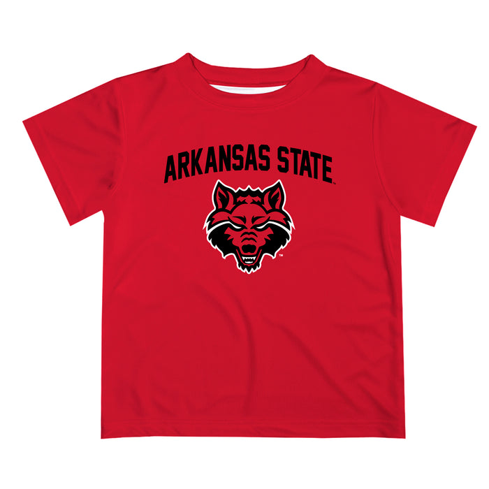 Arkansas State Red Wolves Vive La Fete Boys Game Day V2 Red Short Sleeve Tee Shirt