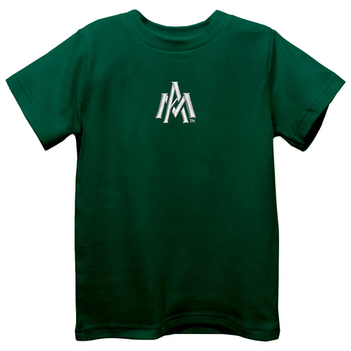 University of Arkansas Monticello Boll Weevils Embroidered Hunter Green knit Short Sleeve Boys Tee Shirt