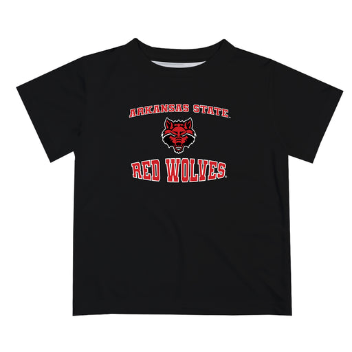 Arkansas State Red Wolves Vive La Fete Boys Game Day V3 Black Short Sleeve Tee Shirt