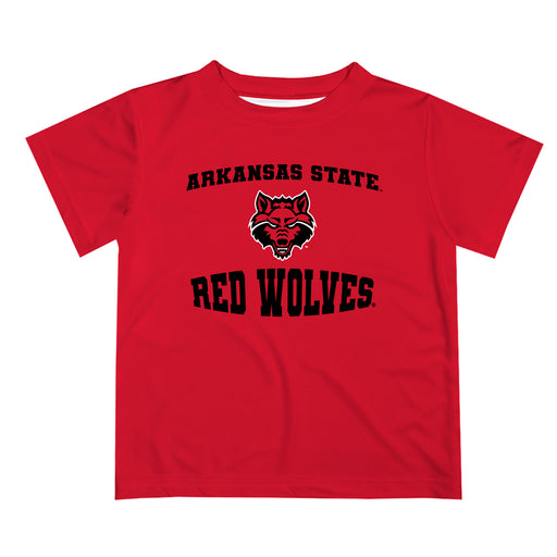 Arkansas State Red Wolves Vive La Fete Boys Game Day V3 Red Short Sleeve Tee Shirt