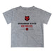 Arkansas State Red Wolves Vive La Fete Soccer V1 Heather Gray Short Sleeve Tee Shirt