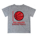 Arkansas State Red Wolves Vive La Fete Basketball V1 Heather Gray Short Sleeve Tee Shirt