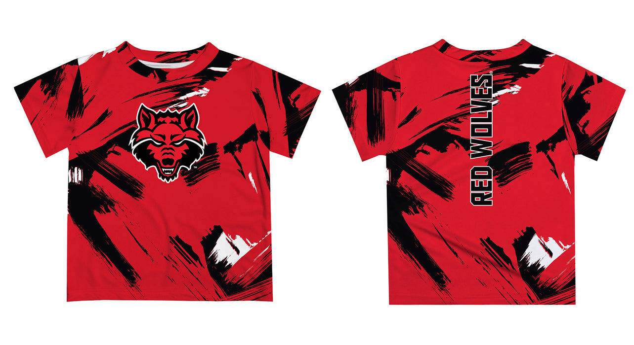 Troy Trojans Vive La Fete Boys Game Day Maroon Short Sleeve Tee Paint Brush - Vive La Fête - Online Apparel Store