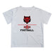 Arkansas State Red Wolves Vive La Fete Football V1 White Short Sleeve Tee Shirt