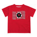 Arkansas State Red Wolves Vive La Fete Red Art V1 Short Sleeve Tee Shirt