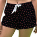 Arkansas State Red Wolves Vive La Fete Game Day All Over Logo Women Black Lounge Shorts