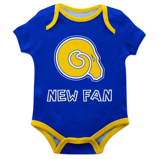 Albany State Rams ASU Vive La Fete Infant Game Day Blue Short Sleeve Onesie New Fan Mascot Bodysuit - Vive La Fête - Online Apparel Store
