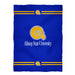 Albany State Rams ASU Vive La Fete Game Day Soft Premium Fleece Blue Throw Blanket 40" x 58” Logo and Stripes - Vive La Fête - Online Apparel Store