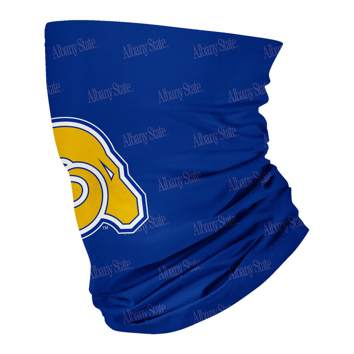 Albany State Rams Neck Gaiter Blue All Over Logo ASU - Vive La Fête - Online Apparel Store