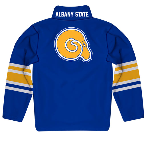 Albany State Rams ASU Vive La Fete Game Day Blue Quarter Zip Pullover Stripes on Sleeves - Vive La Fête - Online Apparel Store