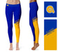 Albany State Rams ASU Vive la Fete Game Day Collegiate Leg Color Block Women Blue Gold Yoga Leggings - Vive La Fête - Online Apparel Store