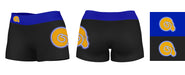Albany State Rams ASU Vive La Fete Logo on Thigh & Waistband Black & Blue Women Yoga Booty Workout Shorts 3.75 Inseam" - Vive La Fête - Online Apparel Store