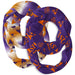 Alcorn State Braves ASU Vive La Fete All Over Logo Collegiate Women Set of 2 Light Weight Ultra Soft Infinity Scarfs