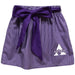 Alcorn State University Braves Embroidered Purple Gingham Skirt With Sash