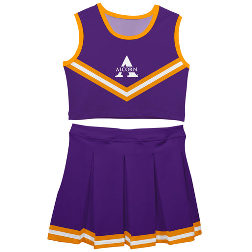 Alcorn State University Braves Vive La Fete Game Day Purple Sleeveless Cheerleader Set