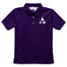 Alcorn State University Braves Embroidered Purple Short Sleeve Polo Box Shirt