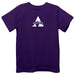Alcorn State University Braves Embroidered Purple knit Short Sleeve Boys Tee Shirt