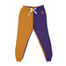 Alcorn State University Braves Vive La Fete Color Block Womens Purple Gold Fleece Jogger