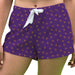 Alcorn State Braves ASU Vive La Fete Game Day All Over Logo Women Purple Lounge Shorts