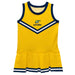 Allegheny Gators Vive La Fete Game Day Yellow Sleeveless Cheerleader Dress