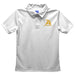 Allegheny Gators Embroidered White Short Sleeve Polo Box Shirt