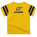 Allegheny Gators Vive La Fete Boys Game Day Yellow Short Sleeve Tee with Stripes on Sleeves - Vive La Fête - Online Apparel Store