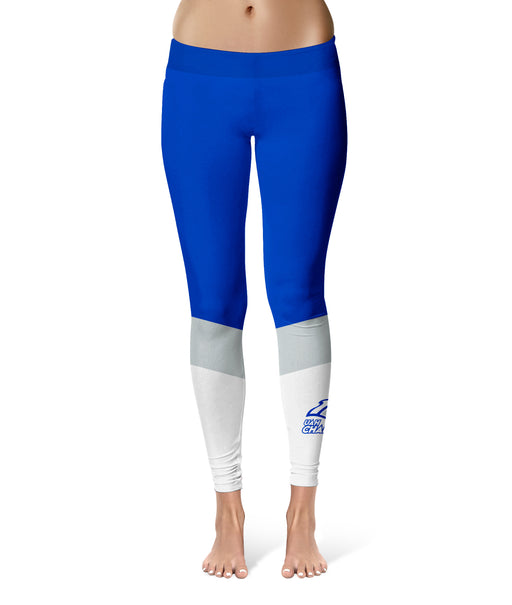 UAH Chargers Vive la Fete Game Day Collegiate Ankle Color Block Women Blue White Yoga Leggings - Vive La Fête - Online Apparel Store