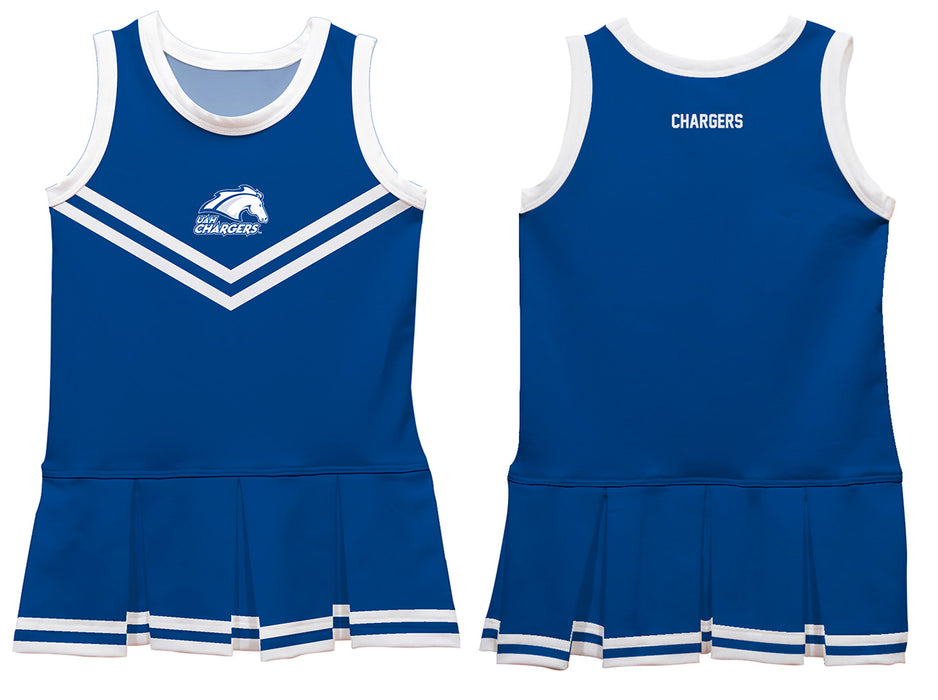 Alabama at Huntsville Chargers Vive La Fete Game Day Blue Sleeveless Cheerleader Dress - Vive La Fête - Online Apparel Store