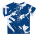 Alabama at Huntsville Chargers Vive La Fete Boys Game Day Blue Short Sleeve Tee Paint Brush - Vive La Fête - Online Apparel Store