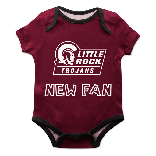 UA Little Rock Tojans UALR Vive La Fete Infant Game Day Maroon Short Sleeve Onesie New Fan Logo and Mascot Bodysuit - Vive La Fête - Online Apparel Store