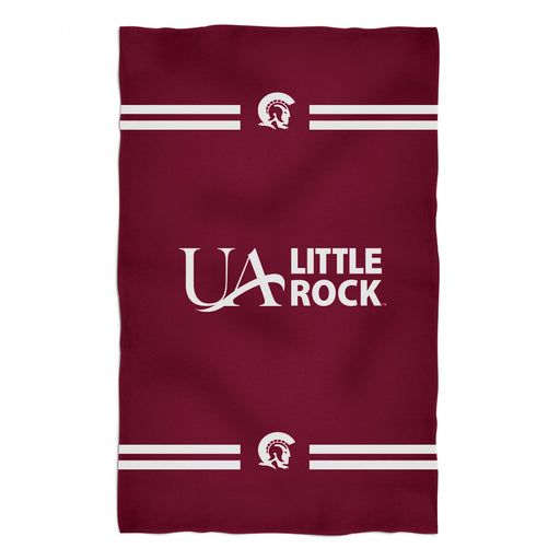 UA Little Rock Tojans UALR Vive La Fete Game Day Absorvent Premium Maroon Beach Bath Towel 51 x 32" Logo and Stripes" - Vive La Fête - Online Apparel Store