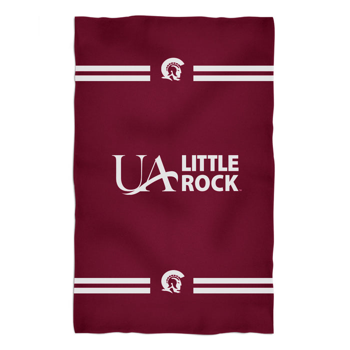 UA Little Rock Tojans UALR Vive La Fete Game Day Absorvent Premium Maroon Beach Bath Towel 51 x 32" Logo and Stripes" - Vive La Fête - Online Apparel Store