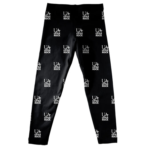 Little Rock Trojans UALR Vive La Fete Girls Game Day All Over Logo Elastic Waist Classic Play Black Leggings Tights - Vive La Fête - Online Apparel Store