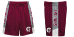 Little Rock Trojans UALR Vive La Fete Game Day Maroon Stripes Boys Solid Gray Athletic Mesh Short - Vive La Fête - Online Apparel Store