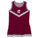 UA Little Rock Trojans UALR Vive La Fete Game Day Maroon Sleeveless Cheerleader Dress