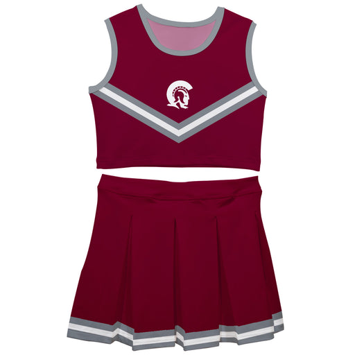 UA Little Rock Trojans UALR Vive La Fete Game Day Maroon Sleeveless Cheerleader Set