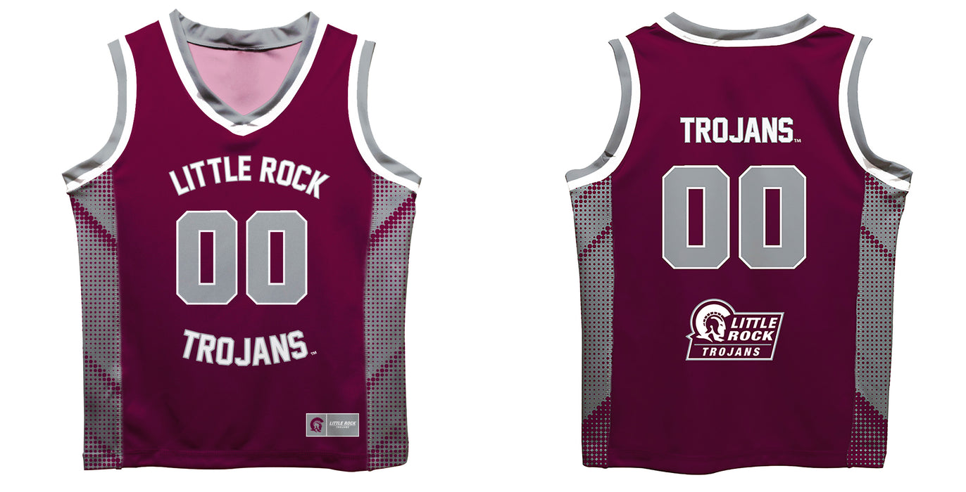 UA Little Rock Trojans UALR Vive La Fete Game Day Maroon Boys Fashion Basketball Top - Vive La Fête - Online Apparel Store