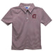 UA Little Rock Trojans UALR Embroidered Maroon Stripes Short Sleeve Polo Box Shirt