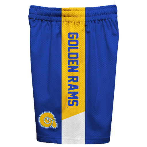 Albany State Rams Vive La Fete Game Day Blue Stripes Boys Solid Gold Athletic Mesh Short - Vive La Fête - Online Apparel Store