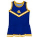Albany State Rams Vive La Fete Game Day Blue Sleeveless Cheerleader Dress