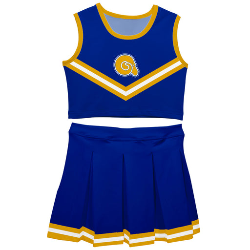 Albany State Rams Vive La Fete Game Day Blue Sleeveless Chearleader Set
