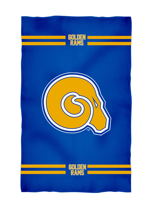 Albany State Rams Vive La Fete Game Day Absorbent Premium Blue Beach Bath Towel 31 x 51 Logo and Stripes