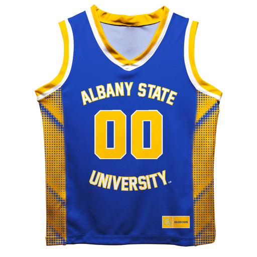 Albany State Rams ASU Vive La Fete Game Day Blue Boys Fashion Basketball Top